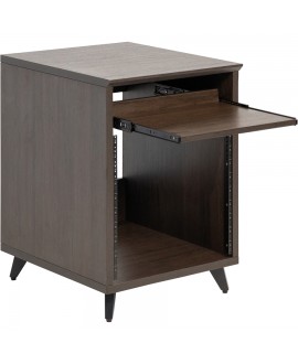 Gator Frameworks GFW-ELITEDESK-BRN Scrivania workstation Elite in noce scuro per studi e creator Studiomöbel
