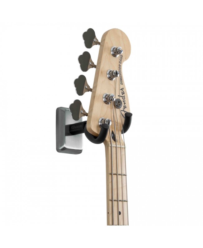 Gator Frameworks GFW-GTR-HNGRSCH Gitarren-Wandhalterung mit satinierter Chromplatte Wandhalterungen