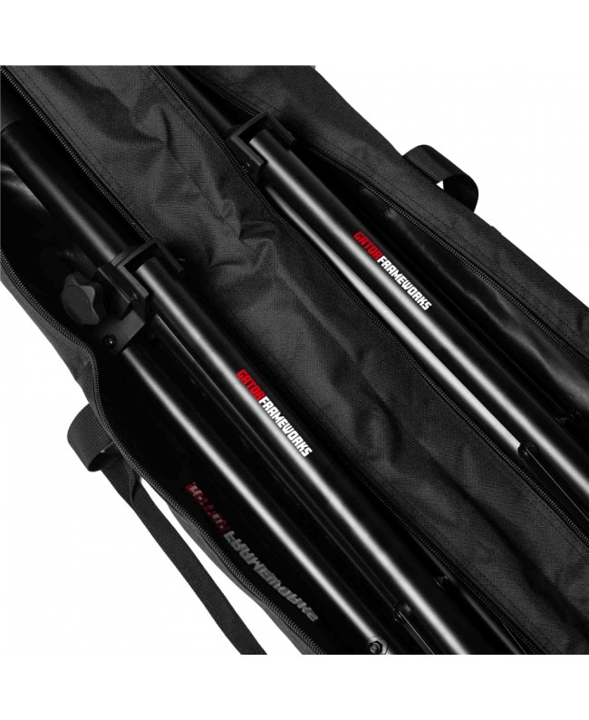 Gator Frameworks GFW-SPK-3000SET - Deluxe-Lautsprecherständer-Paar mit Tasche Stative für Lautsprecher