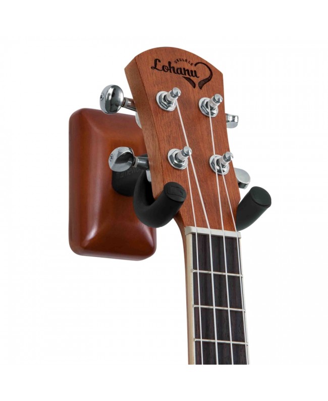 Gator Frameworks GFW-UKE-HNGRMHG Wandhalterung für Ukulele und Mandoline mit Mahagoni-Platte Wandhalterungen