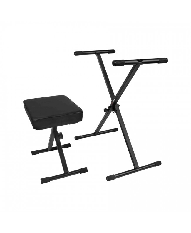 Gator Frameworks GFW-KEYBENCH-SET Set bestehend aus Bank und Keyboardständer Keyboard-Stative