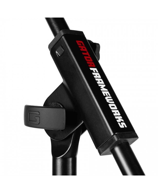 Gator Frameworks GFW-MIC-2110 Supporto microfonico deluxe con base treppiede e braccio fisso Supporti da pavimento