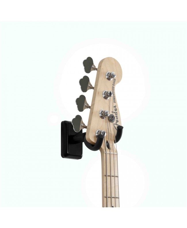Gator Frameworks GFW-GTR-HNGRBLK Guitar wall mount with black plate Wall Mounts