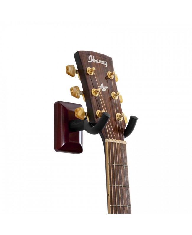 Gator Frameworks GFW-GTR-HNGRCHR Guitar wall mount with cherry plate Wall Mounts