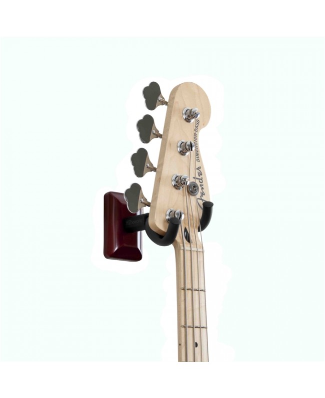 Gator Frameworks GFW-GTR-HNGRCHR Guitar wall mount with cherry plate Wall Mounts