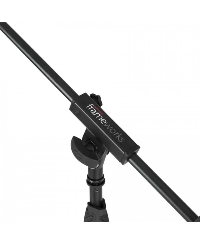Gator Frameworks GFW-MIC-2010 Supporto microfonico standard con base treppiede e braccio singolo Supporti da pavimento