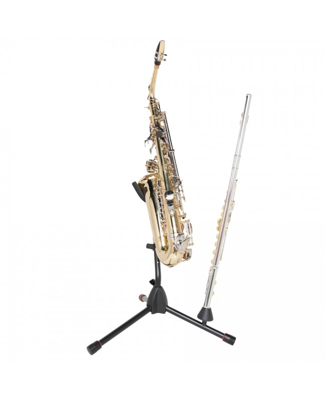 Gator Frameworks GFW-BNO-SAXFLU Tripod stand for alto/tenor saxophone with clarinet or flute attachment Other Instruments