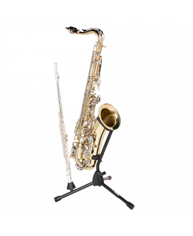 Gator Frameworks GFW-BNO-SAXFLU Tripod stand for alto/tenor saxophone with clarinet or flute attachment Other Instruments