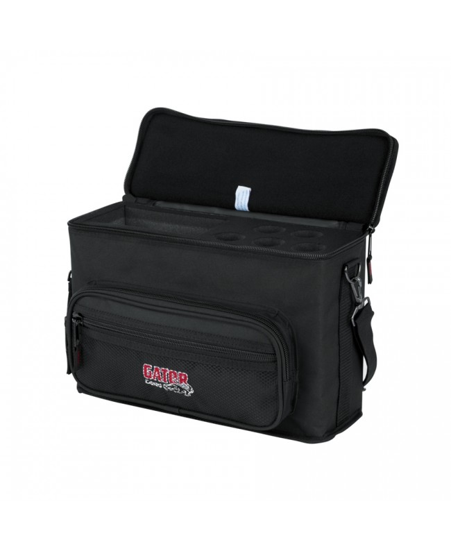 Gator Cases GM-5W Semi-rigid Case for Wireless System with 5 Microphones Microphone cases