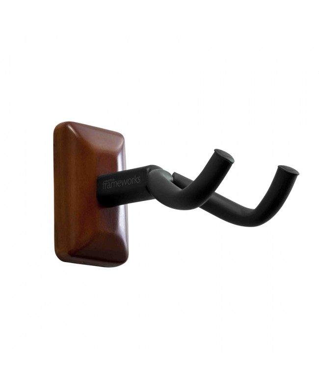Gator Frameworks GFW-GTR-HNGRMHG Supporto a muro per chitarra con piastra mogano Supporti a muro