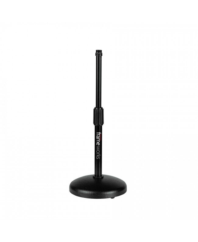 Gator Frameworks GFW-MIC-0501 Tischmikrofonständer mit rundem Sockel Tischstative