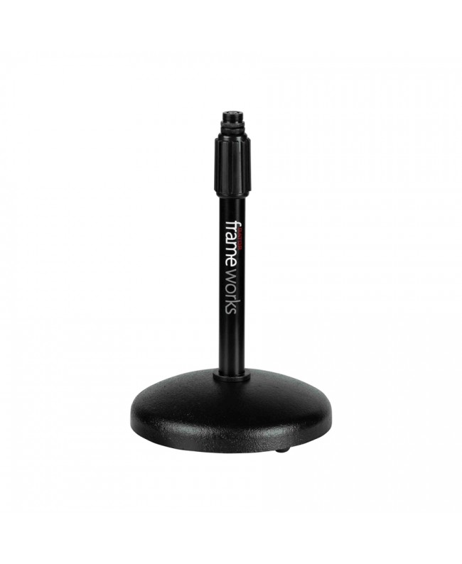 Gator Frameworks GFW-MIC-0501 Supporto per microfono da tavolo con base rotonda Supporti da tavolo