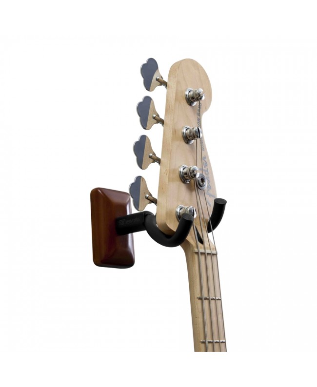 Gator Frameworks GFW-GTR-HNGRMHG Gitarren-Wandhalterung mit Mahagoni-Platte Wandhalterungen