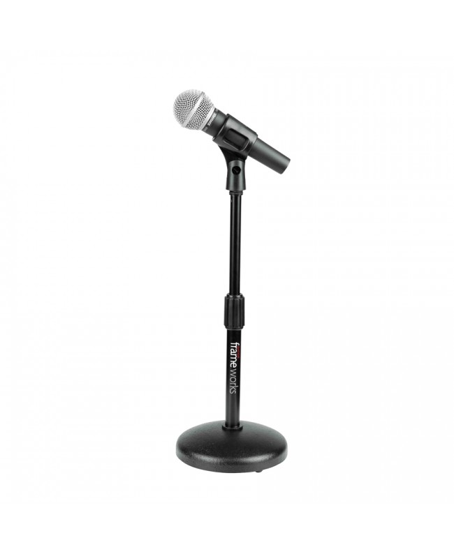 Gator Frameworks GFW-MIC-0501 Desktop microphone stand with round base Table Stands