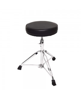 Gator Frameworks GFW-DRUMTHRONE-R Sgabello per batteria regolabile con seduta imbottita e base a tre gambe pieghevoli Hocker