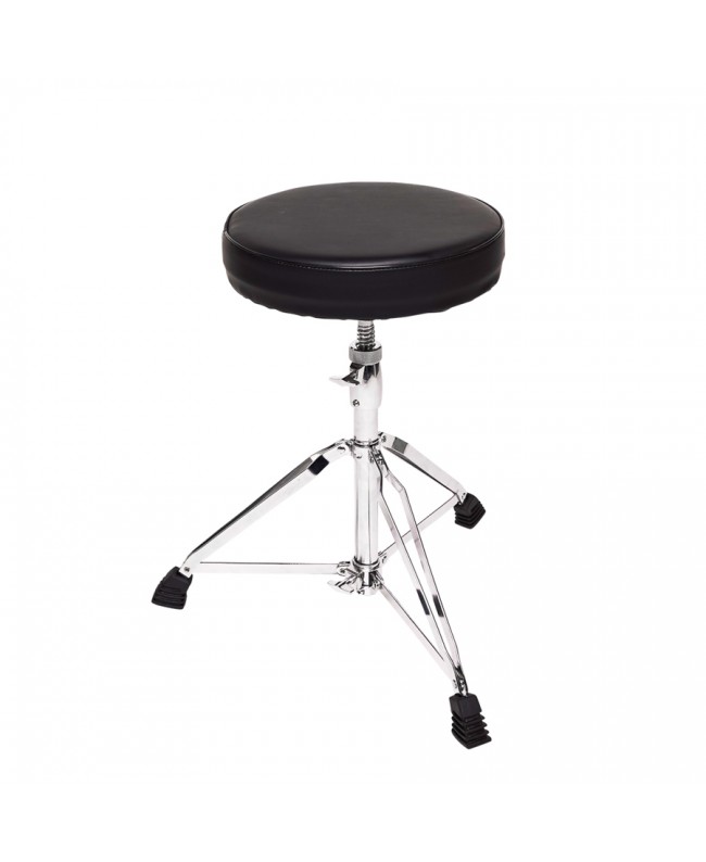 Gator Frameworks GFW-DRUMTHRONE-R Sgabello per batteria regolabile con seduta imbottita e base a tre gambe pieghevoli Hocker