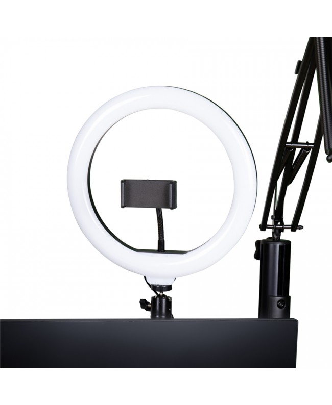 Gator Frameworks GFW-ID-CTRINGLIGHT 10 LED-Ringlicht mit Smartphone-Halterung für ID Series Creator Tree Halter Smartphone-Ha...