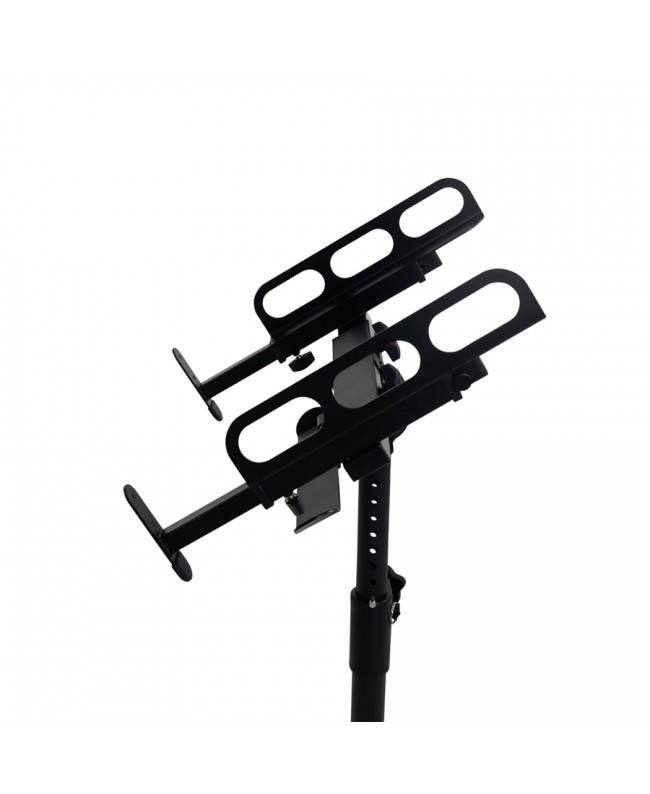 Gator Frameworks GFW-MIXERCART-0400 Stand regolabile su ruote per mixer, controller e unità rack Mixer Supports