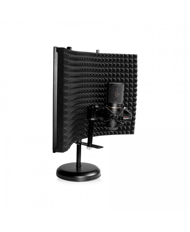 Gator Frameworks GFW-MICISO1216 Pannello isolante da tavolo 12x16 con base rotonda incluso Filtri acustici