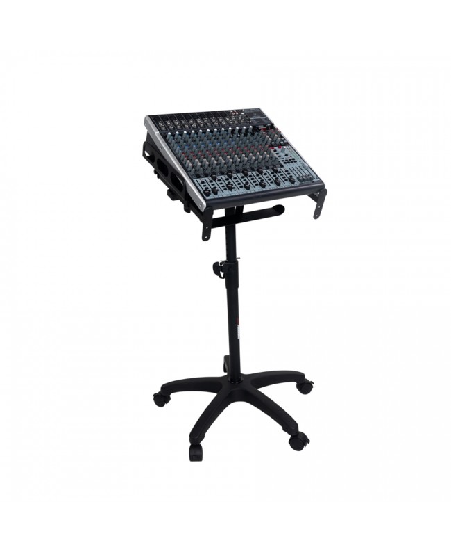 Gator Frameworks GFW-MIXERCART-0400 Stand regolabile su ruote per mixer, controller e unità rack Supporti per Mixer