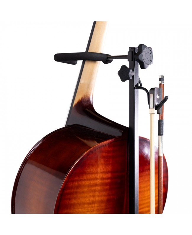 Gator Frameworks GFW-BNO-CELLO Faltbarer Celloständer aus Stahl mit schwarzer Oberfläche Andere Instrumente
