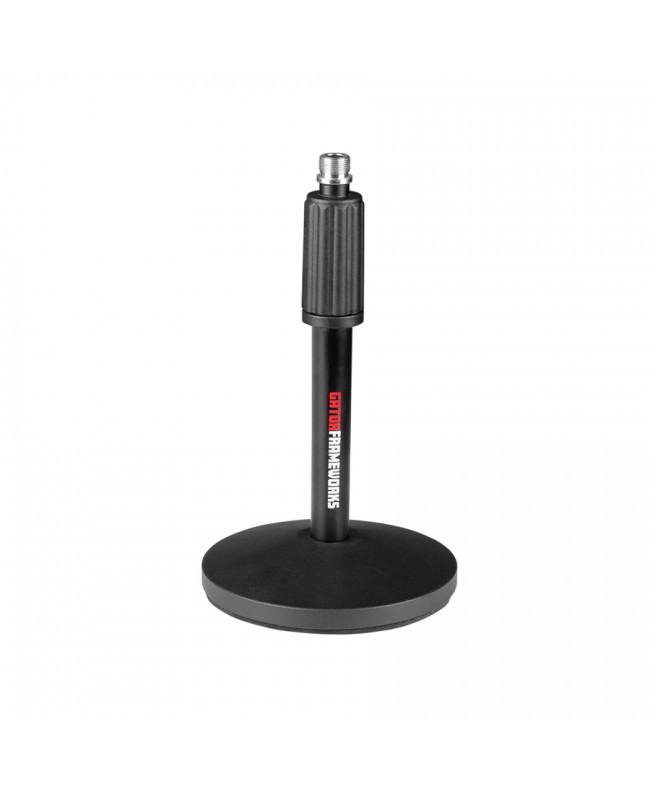 Gator Frameworks GFW-MIC-DESKTOP-2PK Set da 2 supporti microfonici da tavolo con cavi XLR Supporti da tavolo