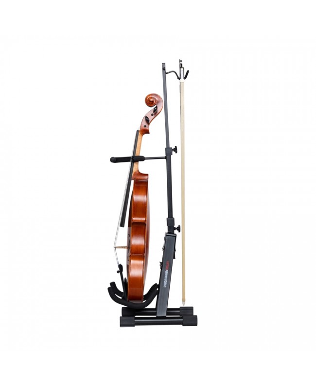 Gator Frameworks GFW-BNO-VLNVLA Supporto pieghevole per violino e viola con struttura in acciaio e gancio per archetto Altri ...
