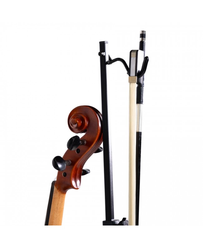 Gator Frameworks GFW-BNO-VLNVLA Folding violin and viola stand with steel frame and bow hook Other Instruments