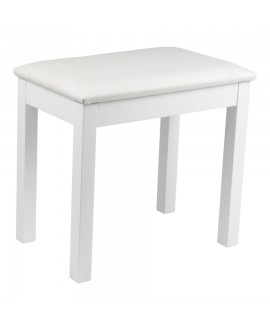 Gator Frameworks GFW-KEYBENCH-WDWH Panchetta in legno bianca per tastiera o pianoforte Hocker