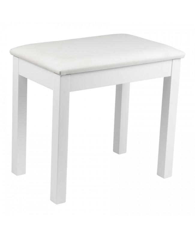 Gator Frameworks GFW-KEYBENCH-WDWH Panchetta in legno bianca per tastiera o pianoforte Hocker