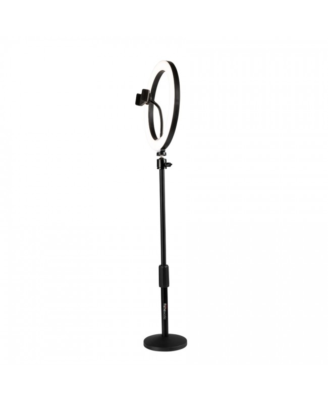 Gator Frameworks GFW-RINGLIGHTDSKTP Anello LED da tavolo con supporto smartphone per streaming, podcast e content creation Su...