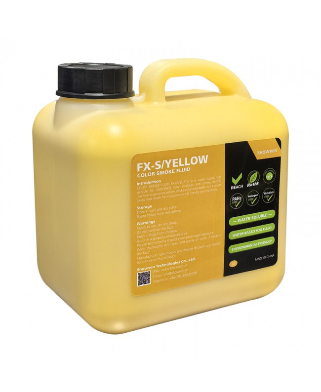 SHOWVEN FX-S/YELLOW-color smoke fluid 3lx4