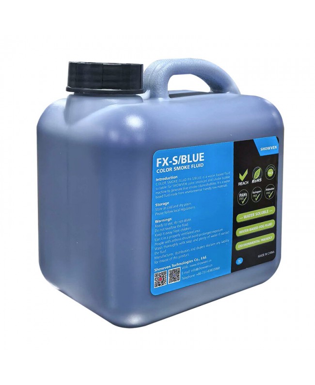 SHOWVEN FX-S/BLUE-color smoke fluid 3lx4