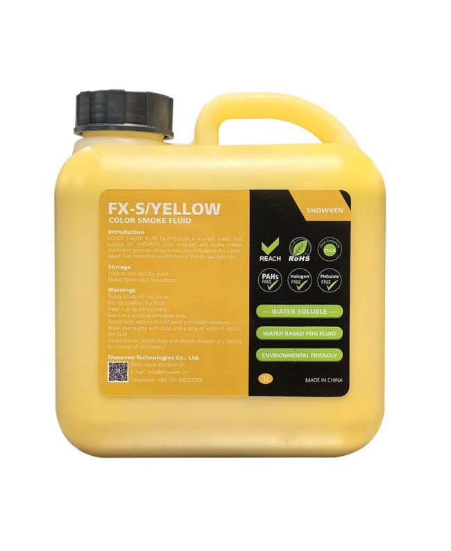SHOWVEN FX-S/YELLOW-color smoke fluid 3lx4 Fog Liquids