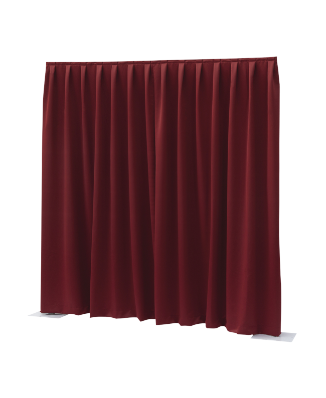WENTEX P and D Curtain Dimout 260 g/m² Red - 330 x 300 cm (W x H) - pleated
