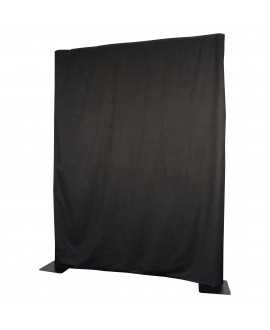 WENTEX P and D Curtain Molton 300 g/m² Black - 330 x 300 cm (W x H) - unpleated