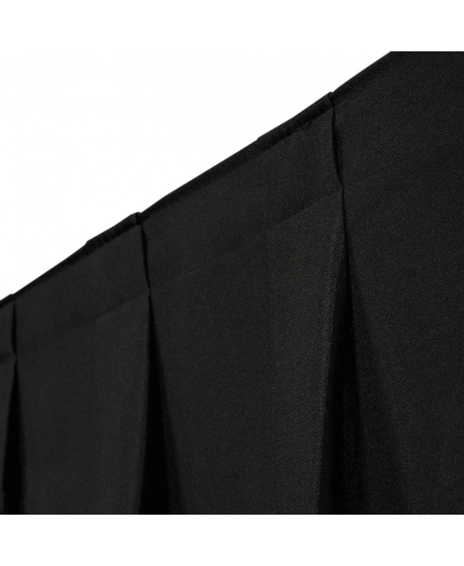 WENTEX P and D Curtain Molton 300 g/m² Black - 400 x 400 cm (W x H) - pleated