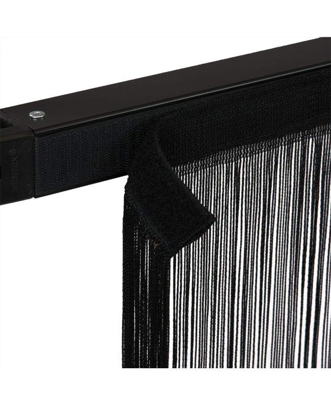WENTEX String Curtain Black, 220 gram/m² 4m, Black Pipe & Drape Textiles