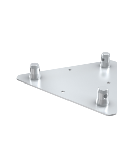 MILOS Pro-30 Triangle F Truss - Triangle Base Plate Male F (Prolyte Ø 27,8 mm compatible), Silver Truss Accessories