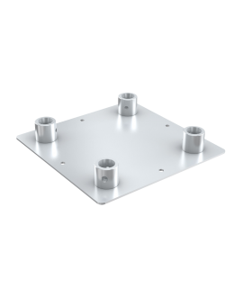 MILOS Pro-30 Square F Truss - Square Base Plate Female F (Prolyte Ø 27,8 mm compatible), Silver Traversenzubehör