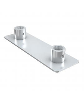 MILOS Pro-30 Step F Truss - Step Base Plate Female F (Prolyte Ø 27,8 mm compatible), Silver Traversenzubehör