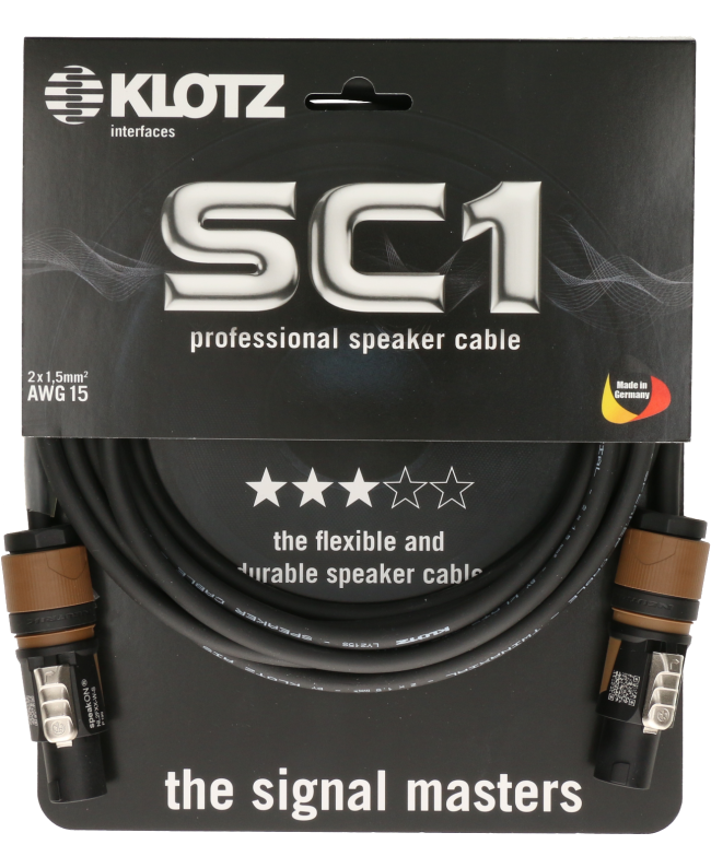 KLOTZ SC1-L2FF1000 speakON & EP5