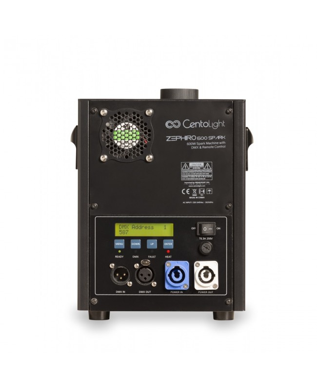 CENTOLIGHT ZEPHIRO 600 SPARK Macchine per effetto Spark