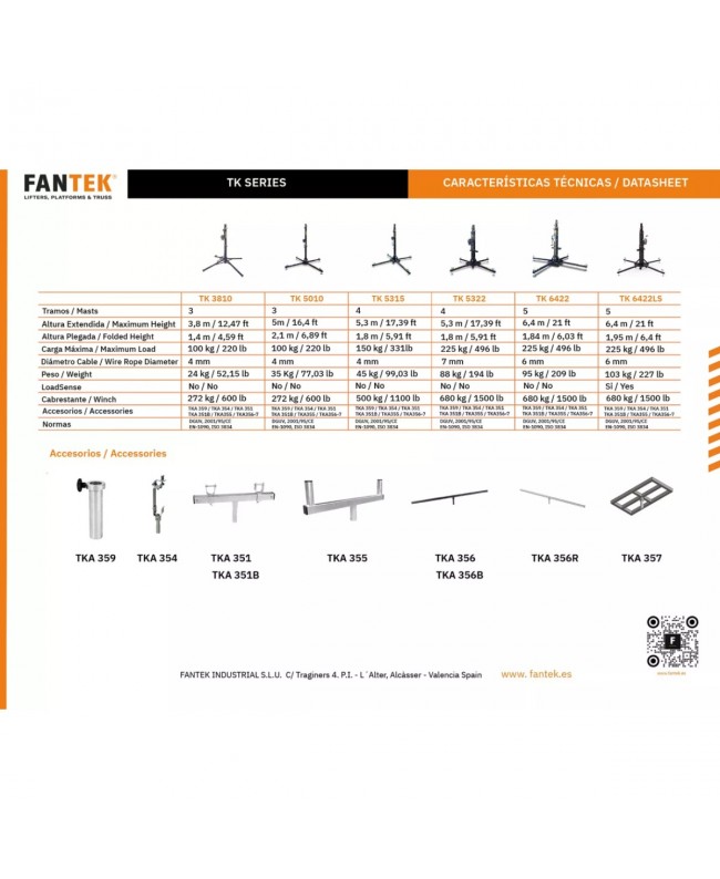 FANTEK TK 5010 Lifter Stands