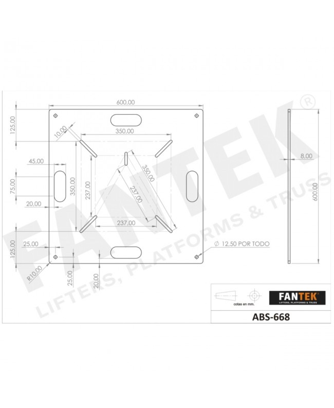 FANTEK FK60Q BASEH B Accessori per tralicci