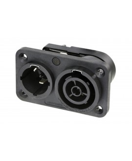 NEUTRIK NAC3PX-TOP-SB Connettori a panello Power Twist TRUE