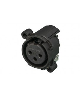 NEUTRIK NC3FBH2-0 XLR Chassis Connectors