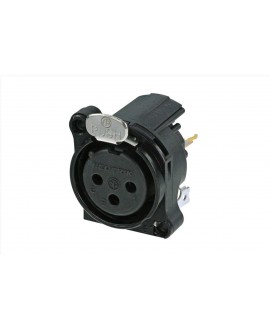 NEUTRIK NC3FBV1-B XLR Chassis Connectors