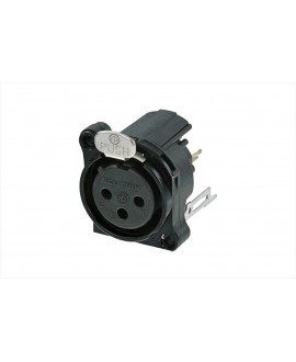 NEUTRIK NC3FBV2-B XLR Chassis Connectors