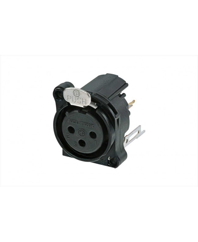 NEUTRIK NC3FBV2-B XLR Chassis Connectors